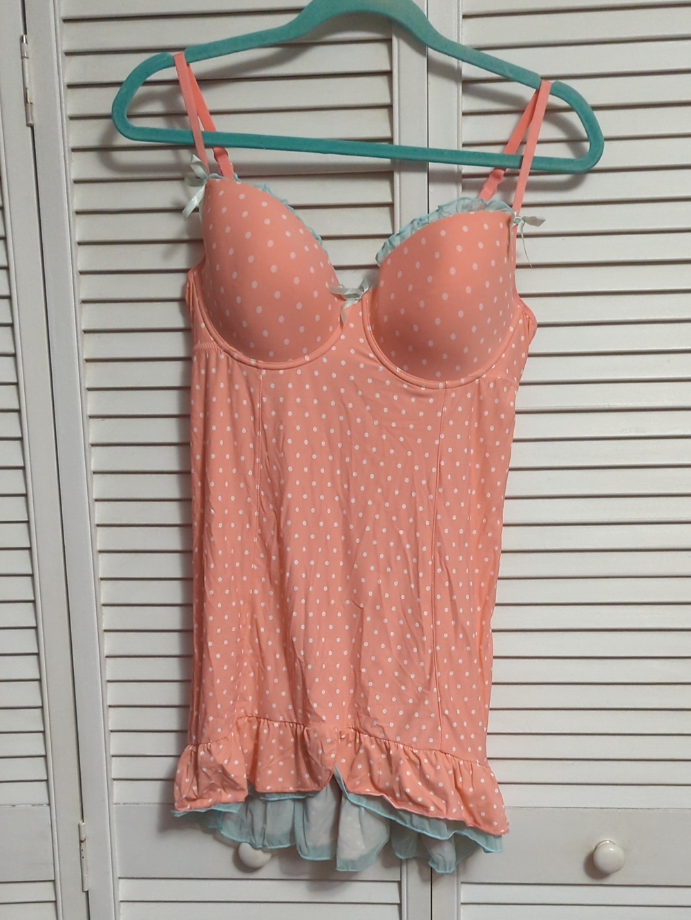 "La Vie En Rose" Coral Pink Lingerie Top